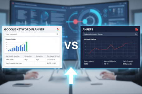 google keyword planner vs ahrefs